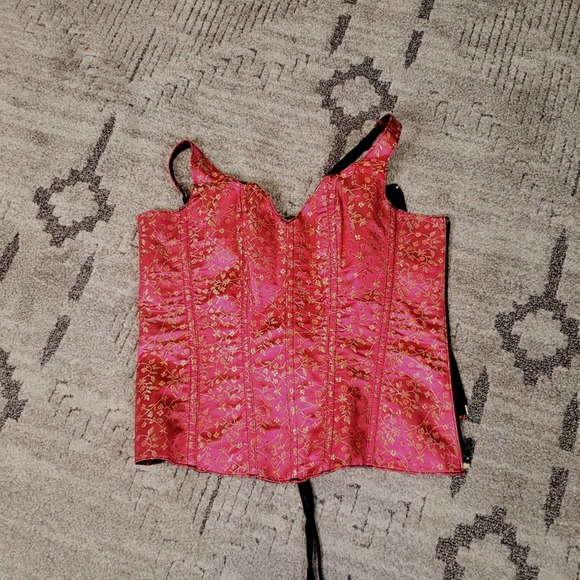 Mayela Pink Corset size M size zipper - Picture 1 of 5